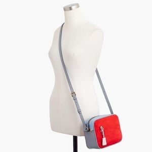 J.Crew Leather Signet in Colorblock Cross Body Bag